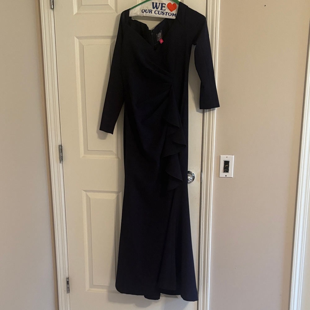 Vince Camuto Navy Long Sleeve Dress